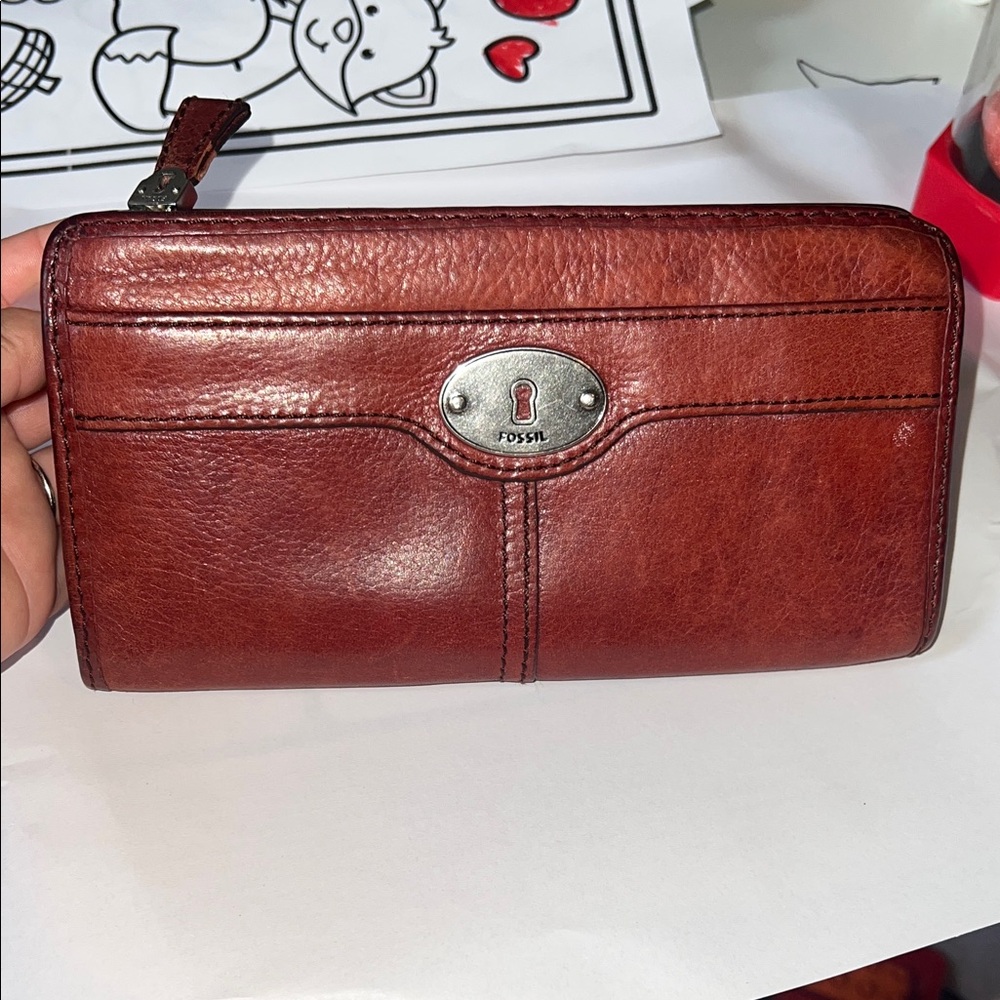 Fossil Women's Rich Brown Leather Wallet